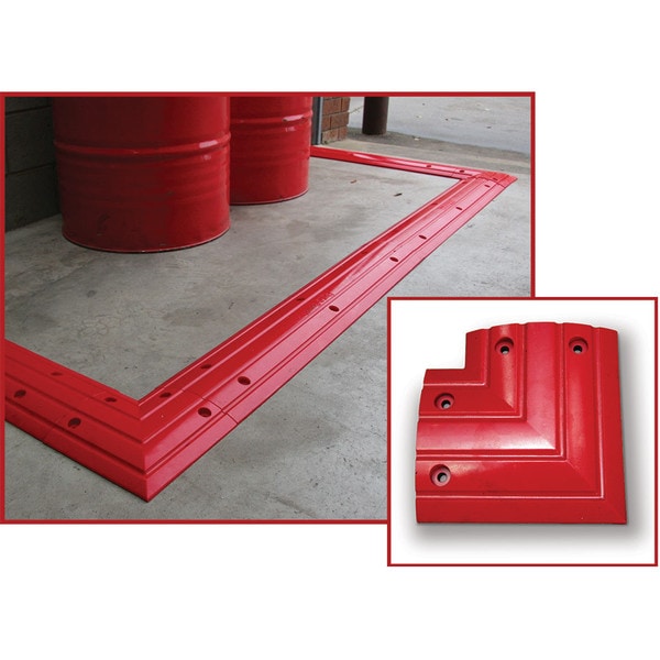 Durabund 200mm Corner Piece | Best bunding to contain spills | Permanent Floor Bending | Ecospill | Polyurethane Bunding | Workshop Bund | Brisbane Sydney Melbourne Perth Adelaide | DB200-CNR